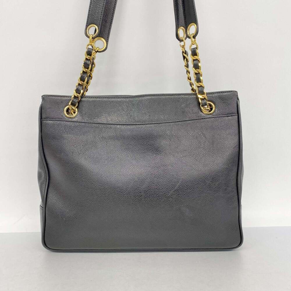 CHANEL Black Caviar Leather Tote Bag - Picture 12 of 12